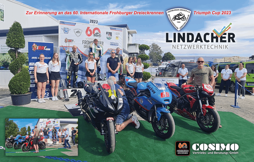 Beispiel: Fa. Lindacher präsentiert den Lauf Triumph Cup 2023